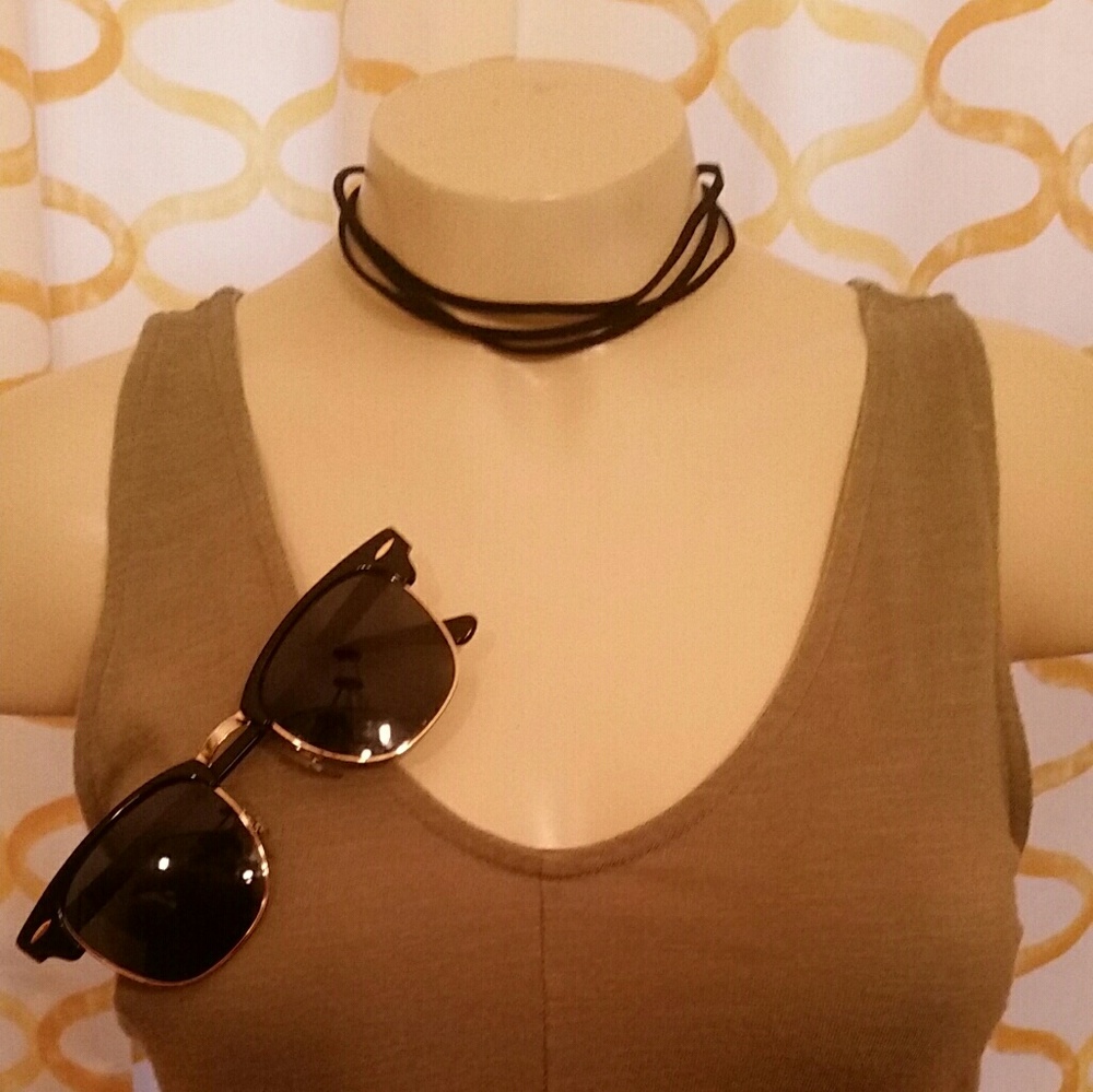 Olive Green Cotton Sundress - Old Navy